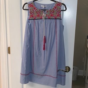 THML searsucker dress